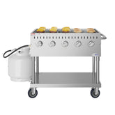 36 in. Commercial Mobile Outdoor Grill in Stainless Steel (KM-CGM-36)